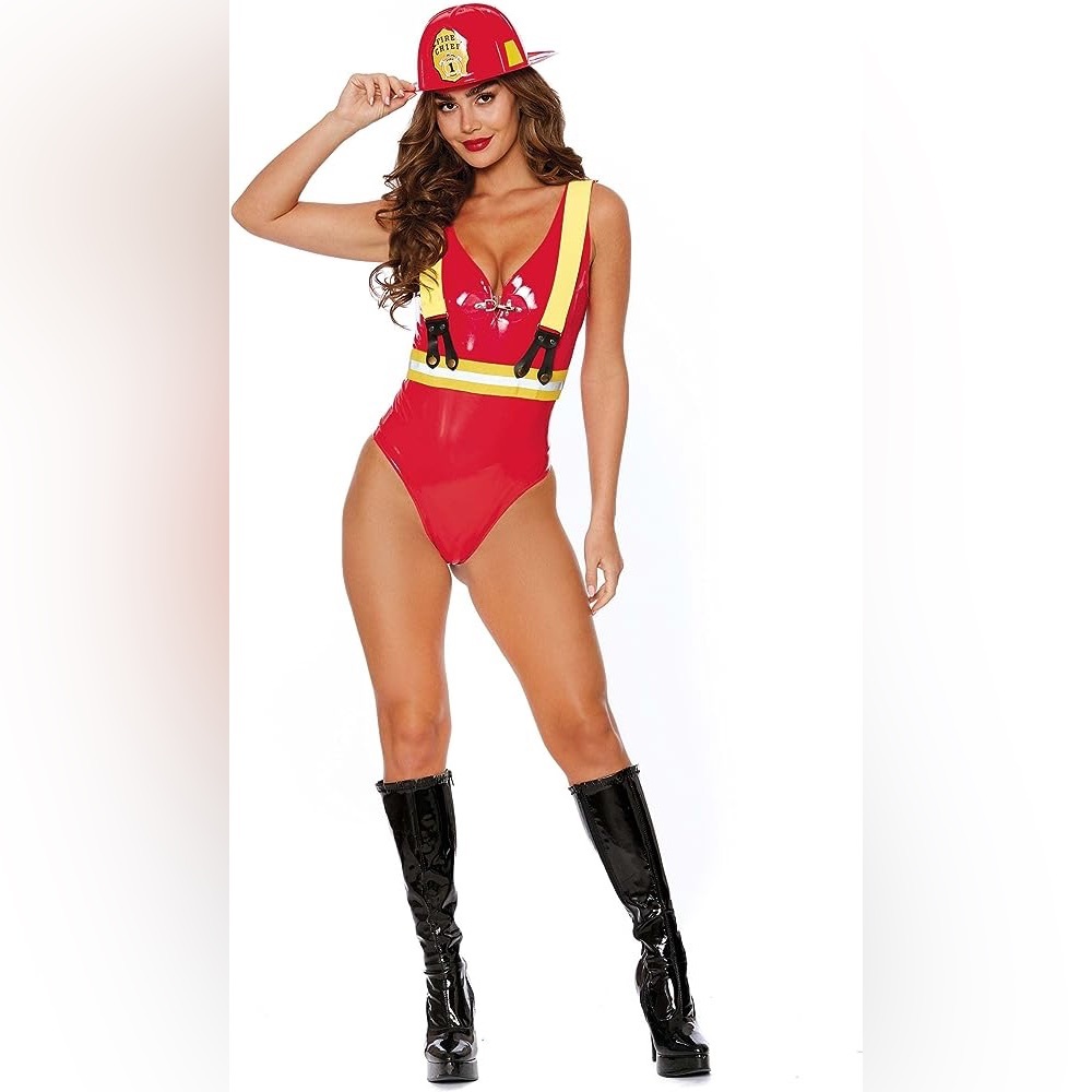 sexy halloween firefighter costume women’s